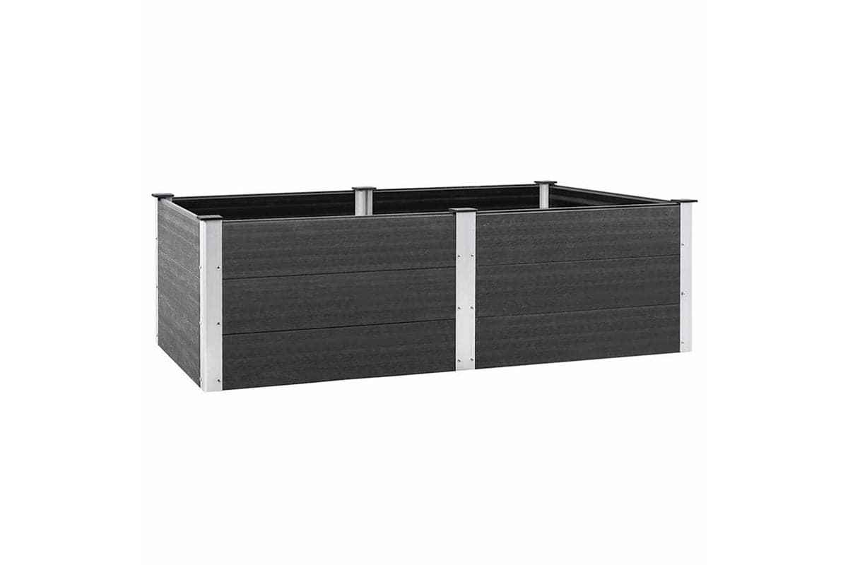 vidaXL 318097 Garden Raised Bed 200x100x54cm Wpc Grey