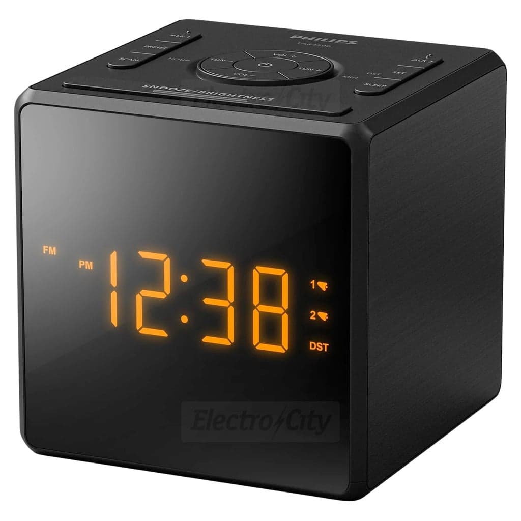 Philips TAR4500 Digital Clock Radio | Black