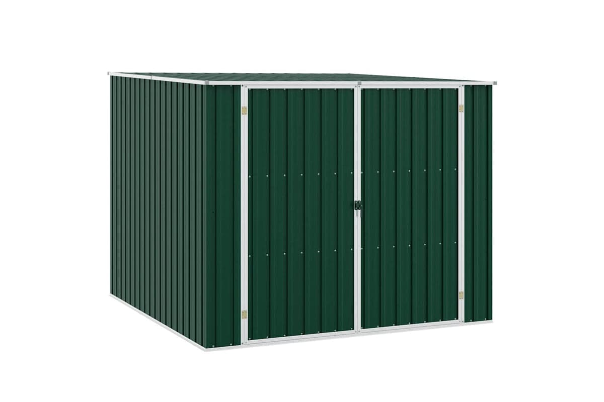 vidaXL 46253 Garden Shed Green 195x198x159cm Galvanised Steel