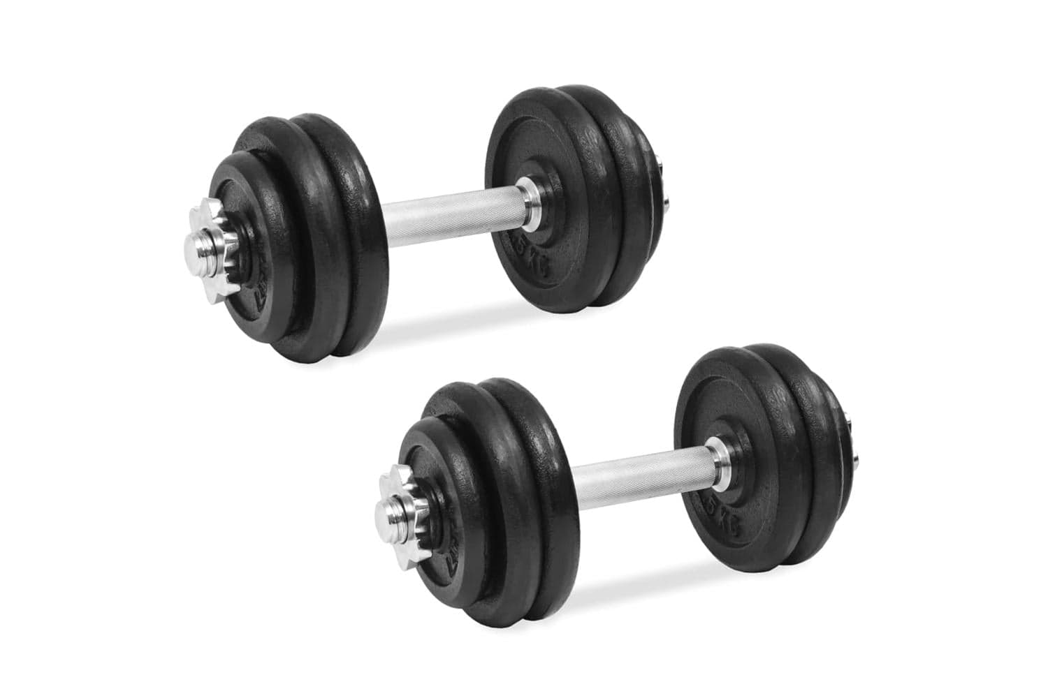 Vidaxl 91410 18 Piece Dumbbell Set 30 Kg Cast Iron