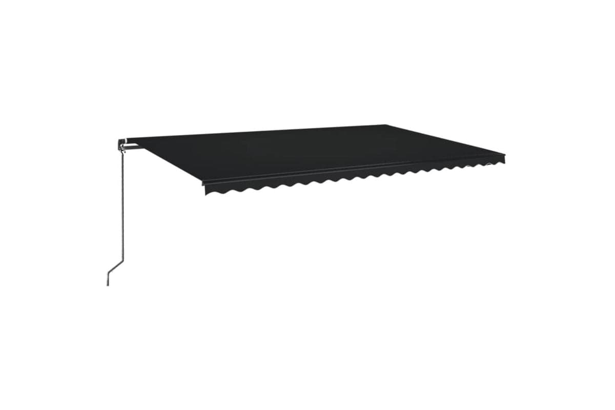 vidaXL 3069219 Manual Retractable Awning 500x350cm Anthracite