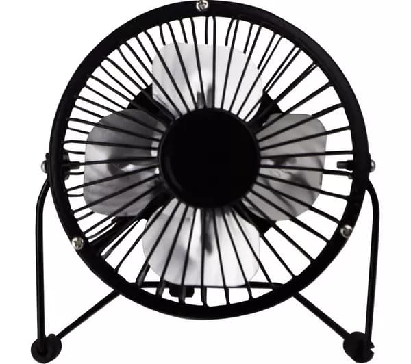 STATUS SUSBBLKWFAN1PKB4 4" USB Desk Fan - Black
