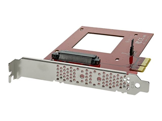 STARTECH.COM - Startech U.2 to PCIe Adapter - x4 PCIe - For 2.5" U.2 NVMe SSD - SFF-8639 PCIe Adapter - U.2 SSD - PCIe SSD - U.2 drive (PEX4SFF8639) - interface adapter - Ultra M.2 Card - PCIe 3.0 x4