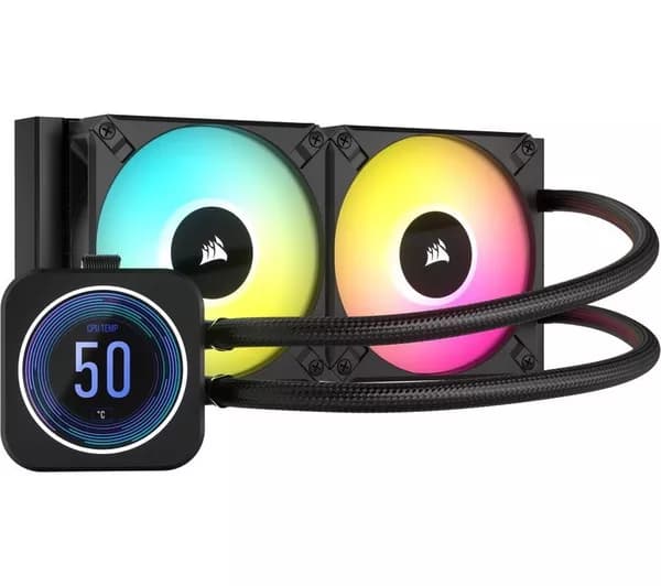 CORSAIR iCUE H100i ELITE LCD XT Liquid 240 mm CPU Cooler - RGB LED