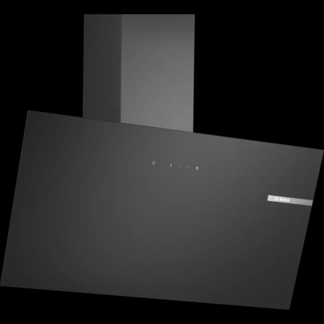 Bosch Series 2 Angled Wall-Mounted Cooker Hood 80 cm - Black | DWK85DK60B