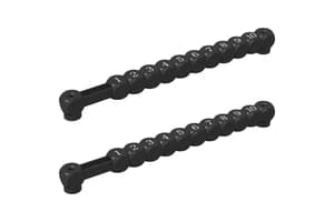 Vidaxl Football Table Counts 2 Pcs Black 30 X 2.2 X 2.9 Cm Plastic