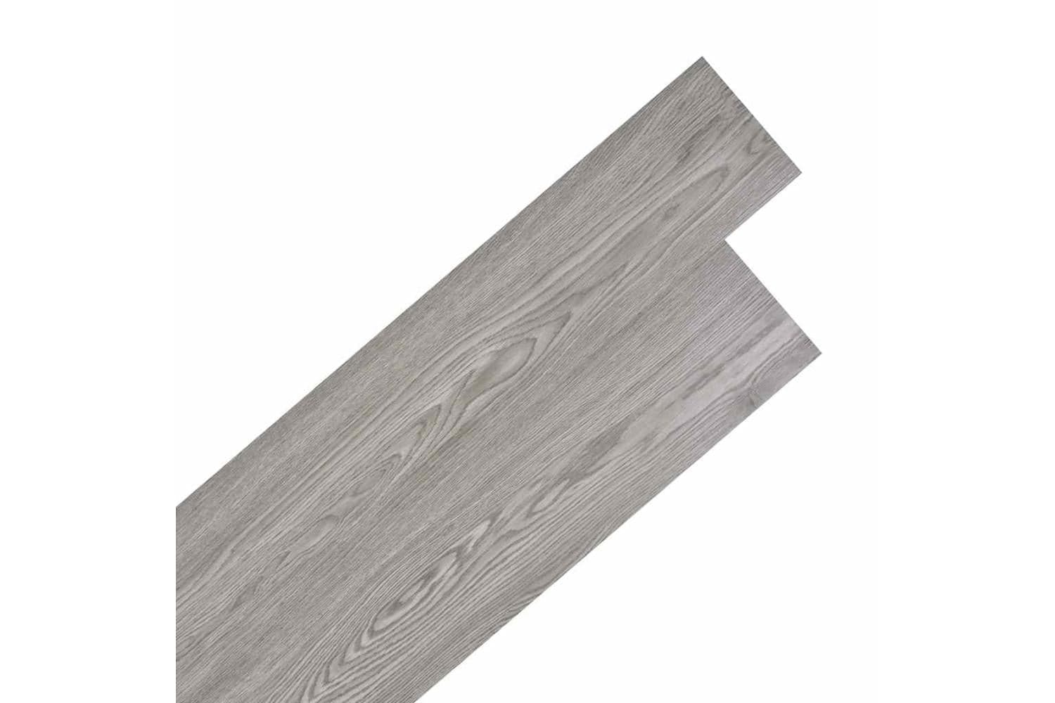 Vidaxl Self-adhesive Pvc Flooring Planks 5.02 Sq M 2 Mm Dark Grey