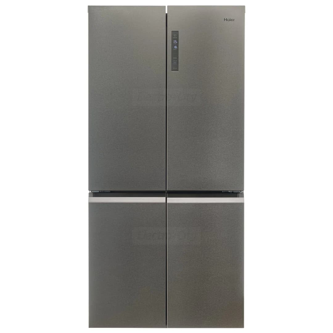 Haier Cube Series 5 90cm Multi Door American Fridge Freezer | Platinum Inox