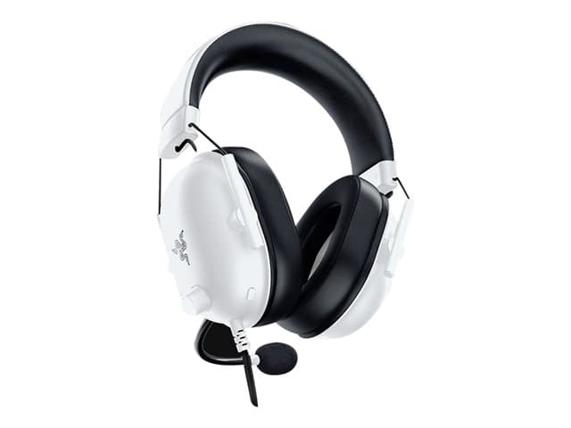 Razer - BlackShark V2 X - Headset - 7.1 channel - full size - wired - 3.5 mm jack - noise isolating - white