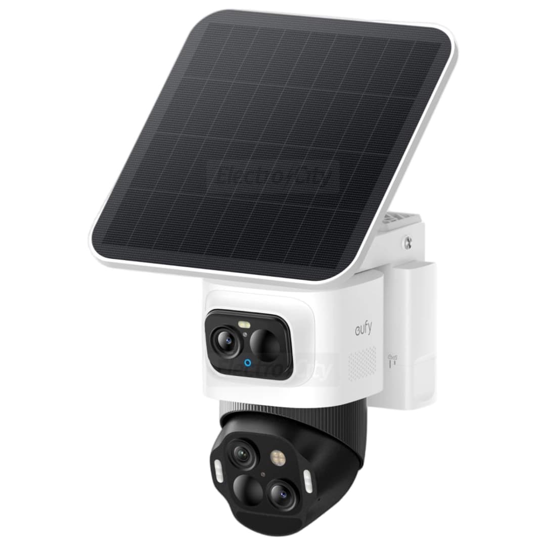 Eufy Security eufyCam S4 4K Triple Lens Solar Security Camera | White