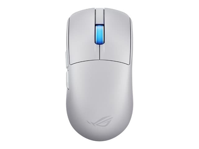 ASUSTEK - ASUS ROG Harpe II Ace - mouse - USB 2.0, 2.4 GHz, Bluetooth 5.1 - moonlight white