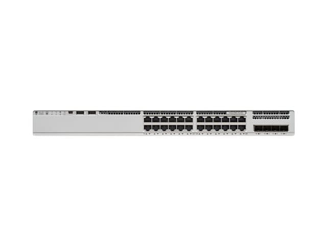CISCO - Catalyst 9200L - Network Essentials - switch - L3 - 24 x 10/100/1000 + 4 x 10 Gigabit SFP+ (uplink) - rack-mountable