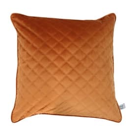 Velvet Quilted Cushion Copper