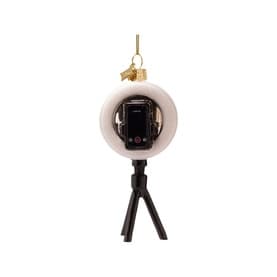 Ring Light with Phone Glass Tree Decoration 13cm