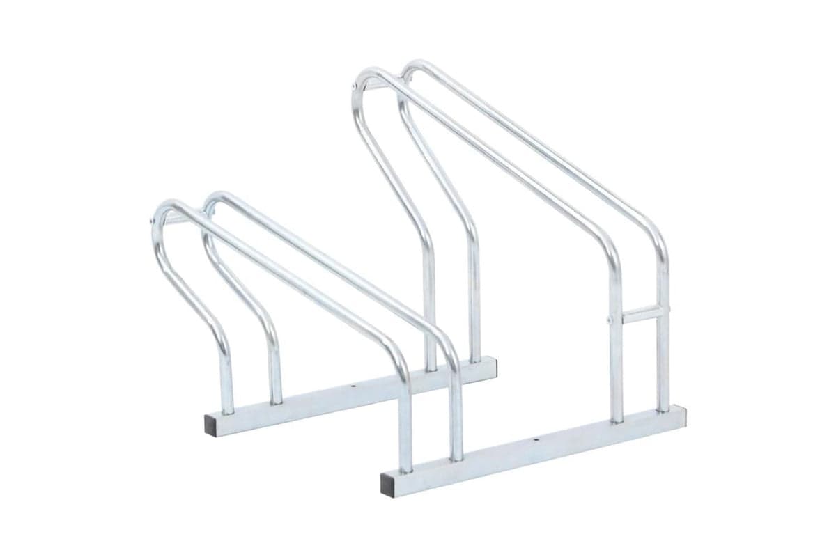 Vidaxl Bicycle Stand For 2 Bikes Floor Freestanding Galvanised Steel