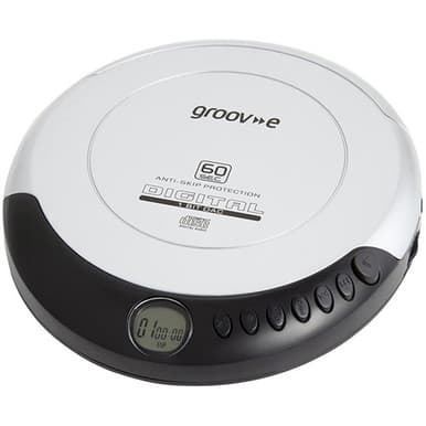 Groov-e GVPS110/SR Retro Series Personal CD Player - Silver