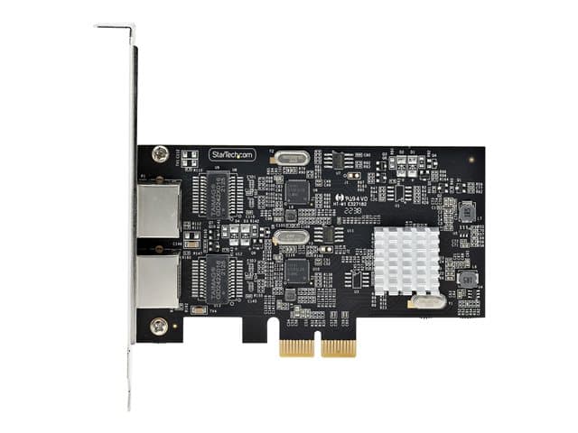 STARTECH.COM - Startech 2-Port 2.5Gbps NBASE-T PCIe Network Card, Intel I225-V, Dual-Port Computer Network Card, Multi-Gigabit NIC, PCI Express Server LAN Card, Desktop Ethernet Interface - network adapter - PCIe 2.0 x2 - 10M/100M/1G/2.5 Gigabit Ethernet x 2