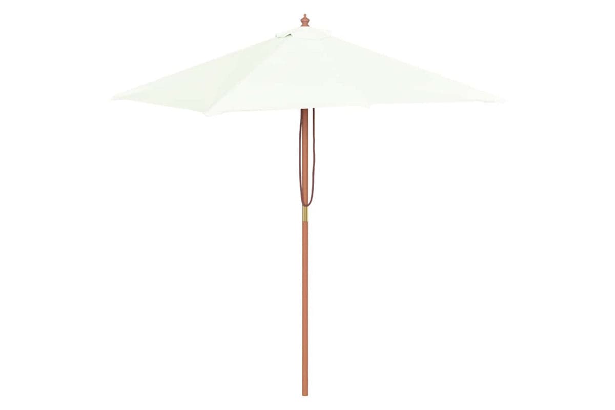 vidaXL 44533 Outdoor Parasol With Wooden Pole 150x200cm Sand