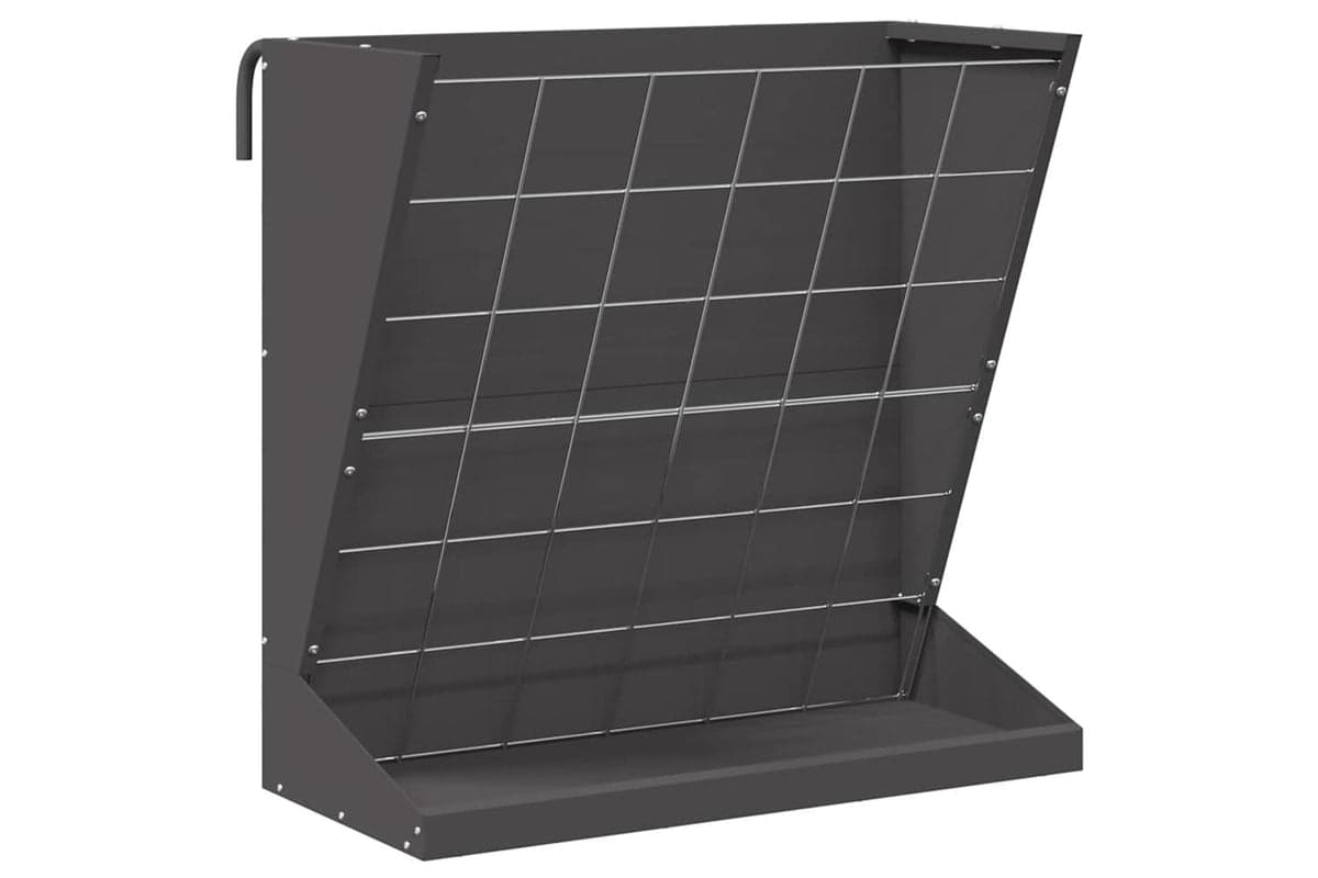Vidaxl Hay Feeder Black 71 X 33 X 70 Cm Cold-rolled Steel