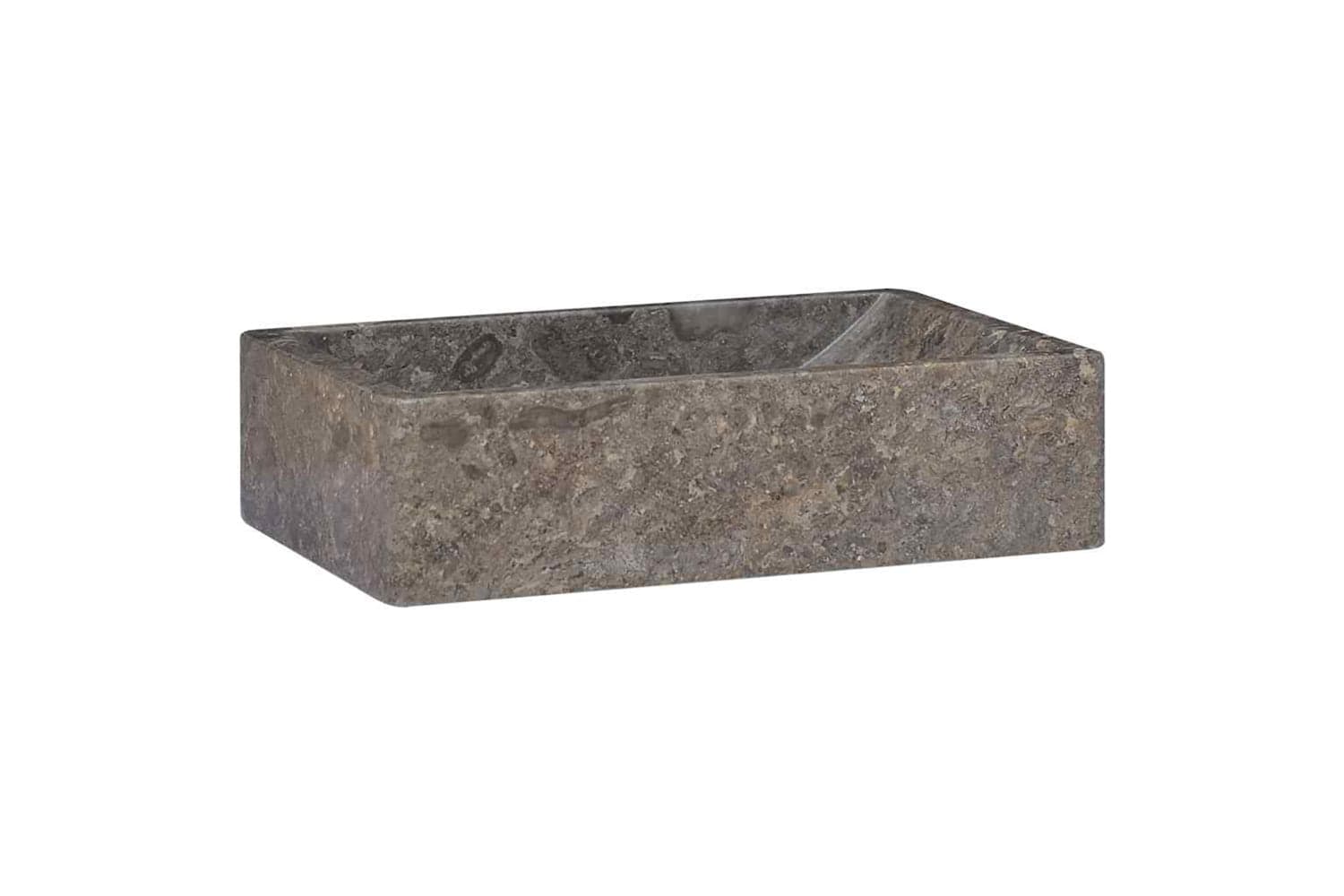 vidaXL 149156 Sink Marble 45x30x12cm High Gloss Grey