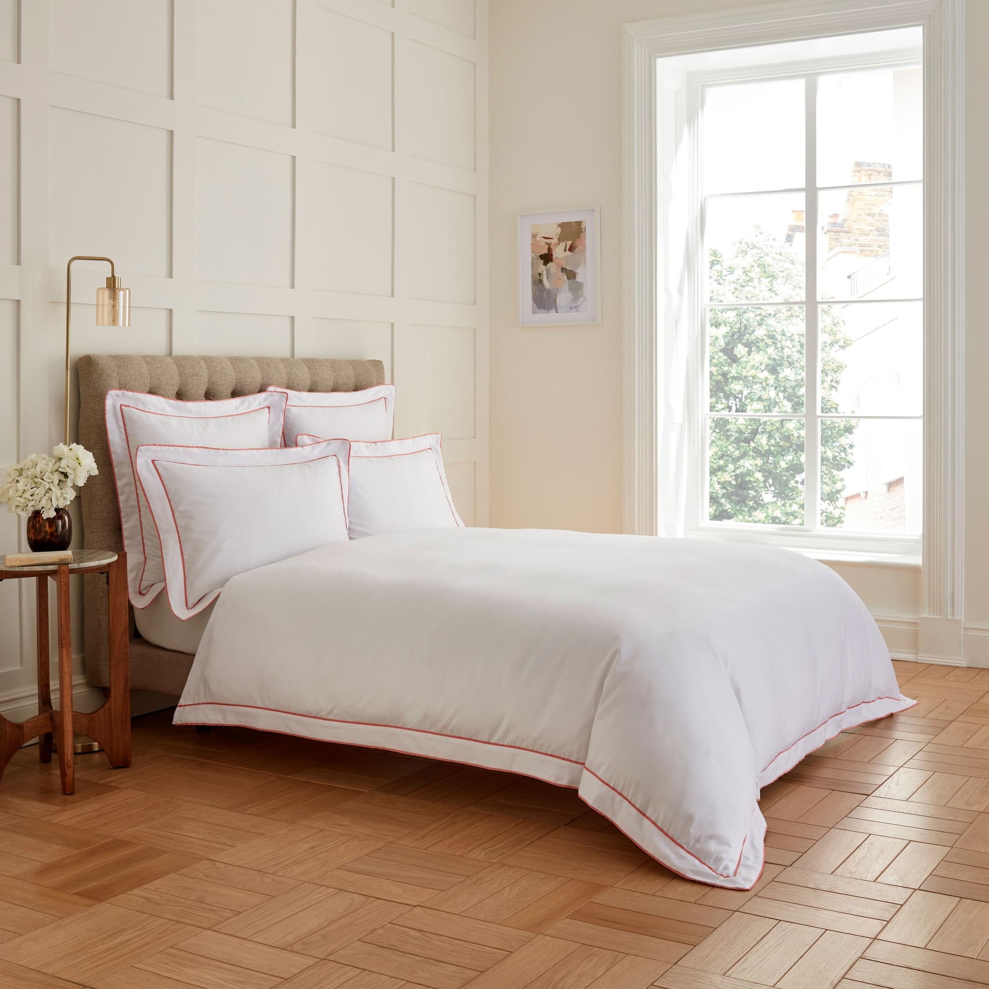 KARLA BREE 400 Thread Count Double Tape Edge Bedding