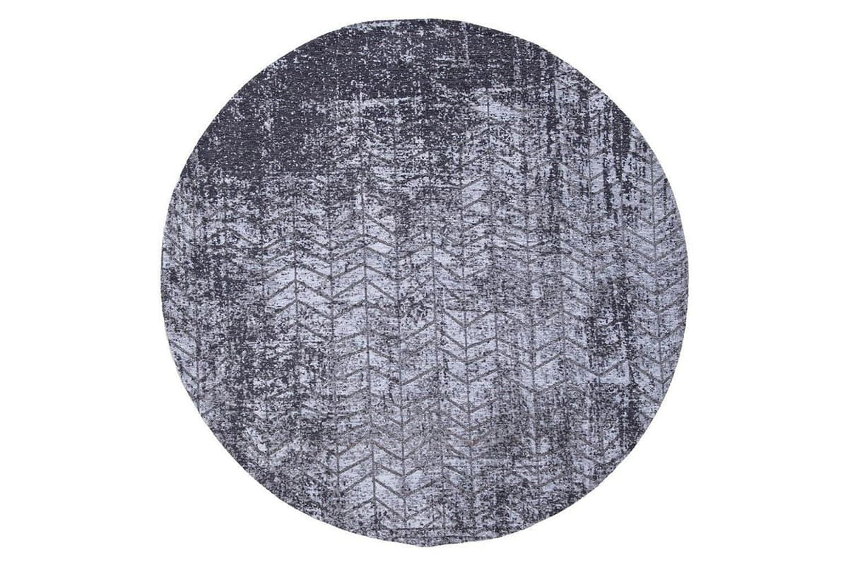 Louis De Poortere | Jacob's Ladder Eco Round Rug | Harlem Contrast | 240 x 240 cm