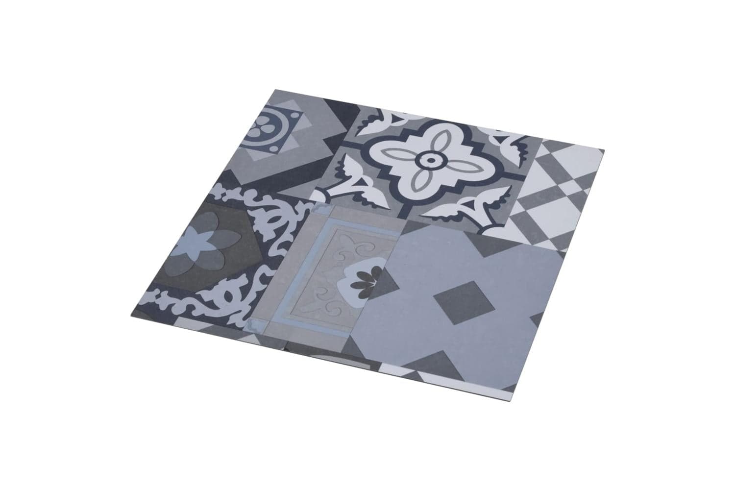 Vidaxl Pvc Flooring Plank Self-adhesive 5.11 Sq M Coloured Pattern