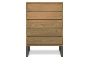 Alexis Chest Of Drawer | 5 Drawer | Ash/Charcoal