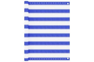 vidaXL 310888 Balcony Screen Blue And White 90x300cm Hdpe