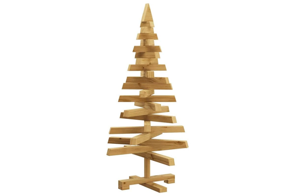 Vidaxl Christmas Trees With Stand Brown 90 Cm Solid Pine Wood