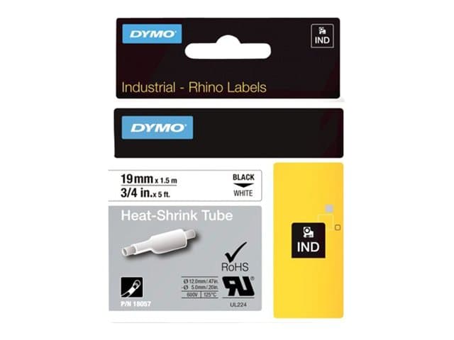 DYMO - RhinoPRO Heat shrink tubing - sleeves - 1 roll(s) - Roll (1.9 cm x 1.5 m)