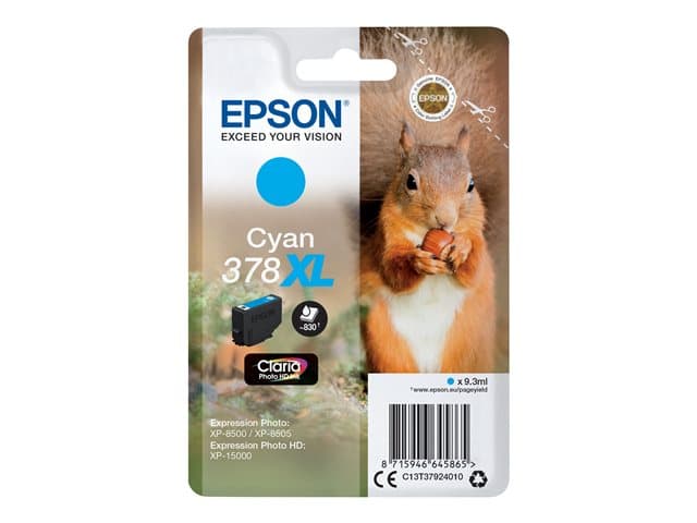 EPSON - 378XL - high capacity - cyan - original - ink cartridge