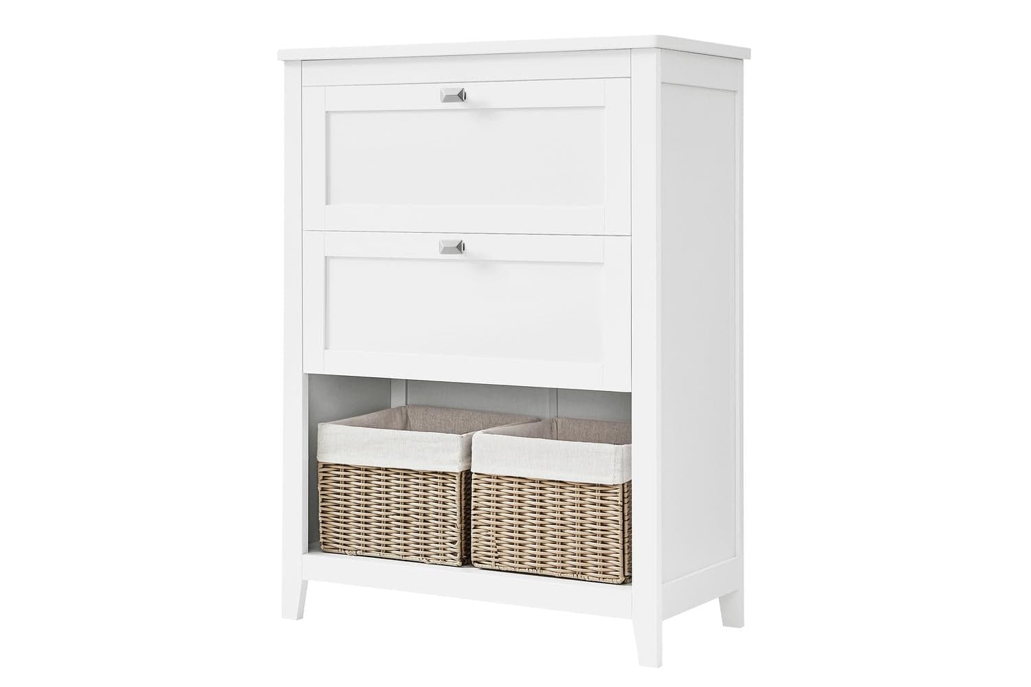 Bathroom Cabinet | Freestanding Storage Unit | Mdf | 60 X 30 X 80 Cm