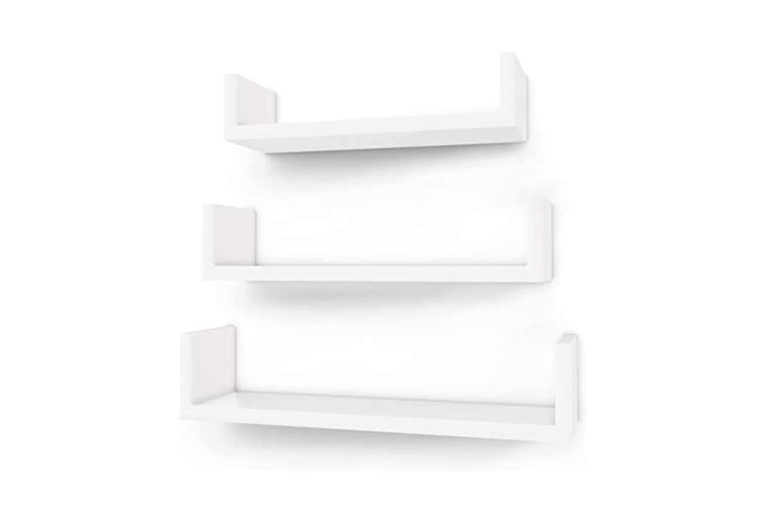 Songmics LWS40WT Floating Shelves | Set of 3 | White