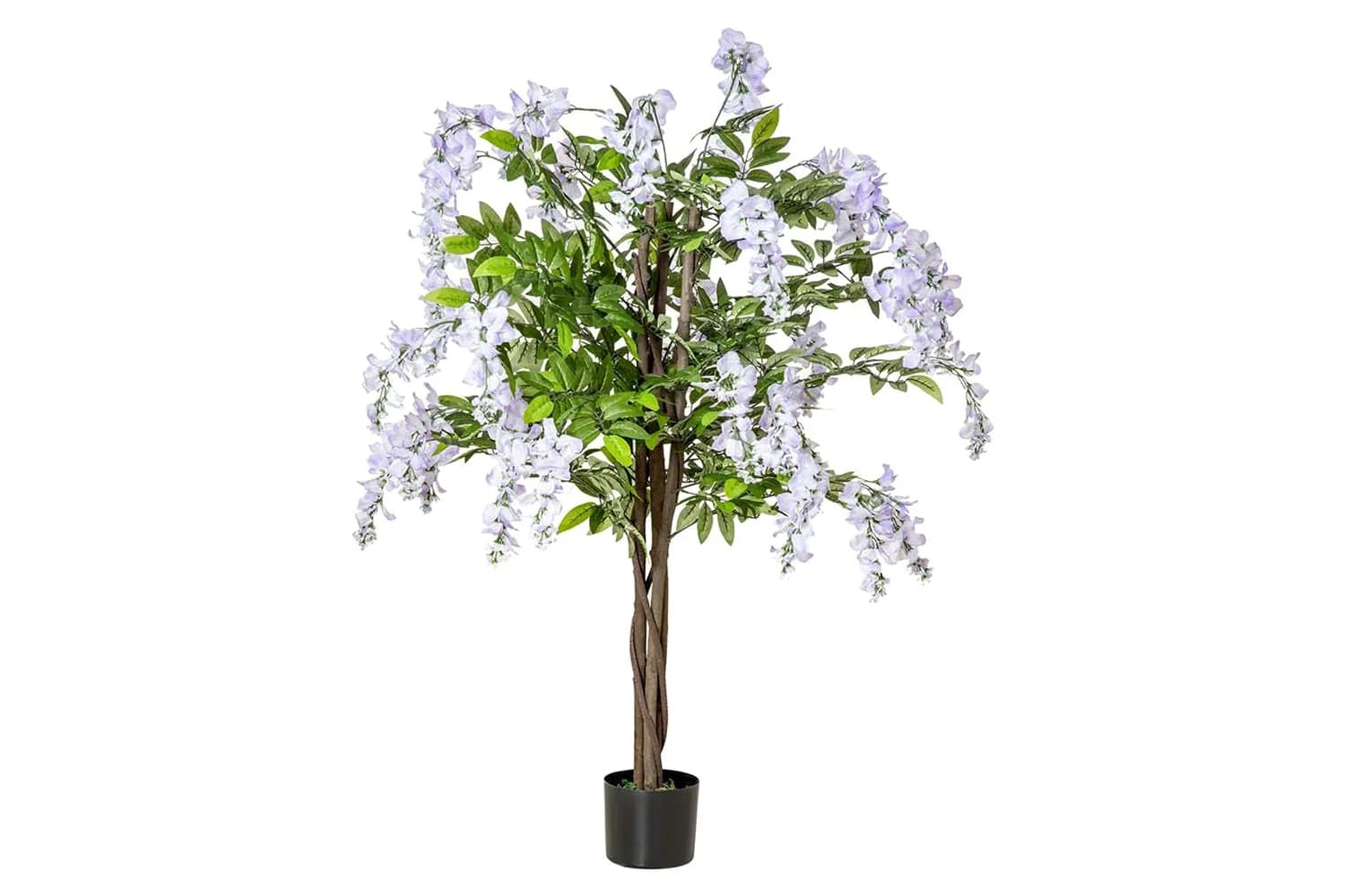 Artificial Wisteria Flower Tree | Green/Lilac | 110 cm