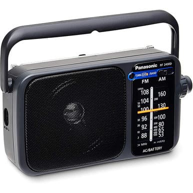 Portable RF2400DEB-K 2 Band AM/FM Radio - Black