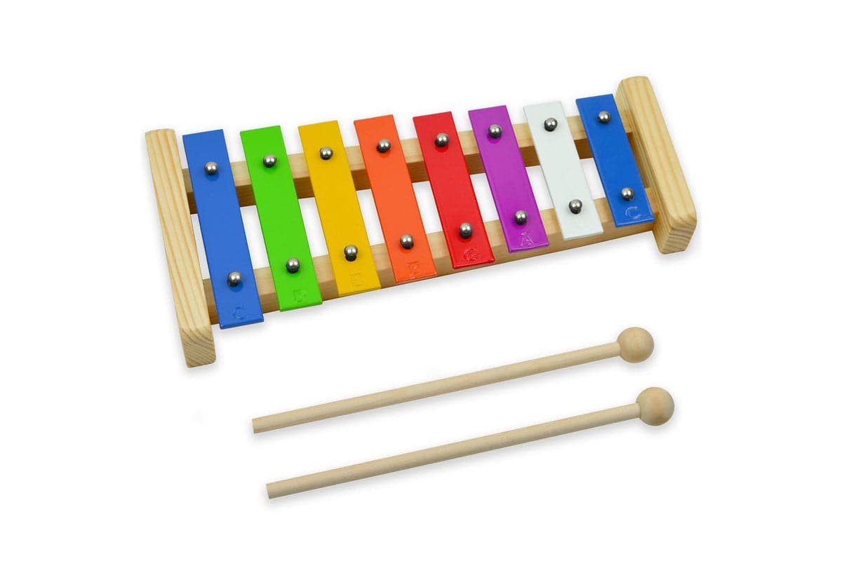 A-star 8 Note Glockenspiel - Coloured Keys