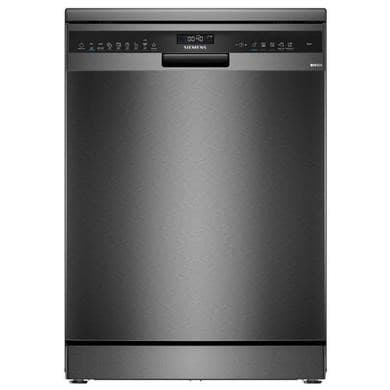 Siemens GRADE A1 - Refurbished iQ500 Free-standing dishwasher 60 cm steel anti-fingerprint 14ps Auto open door dry brushed black A rated