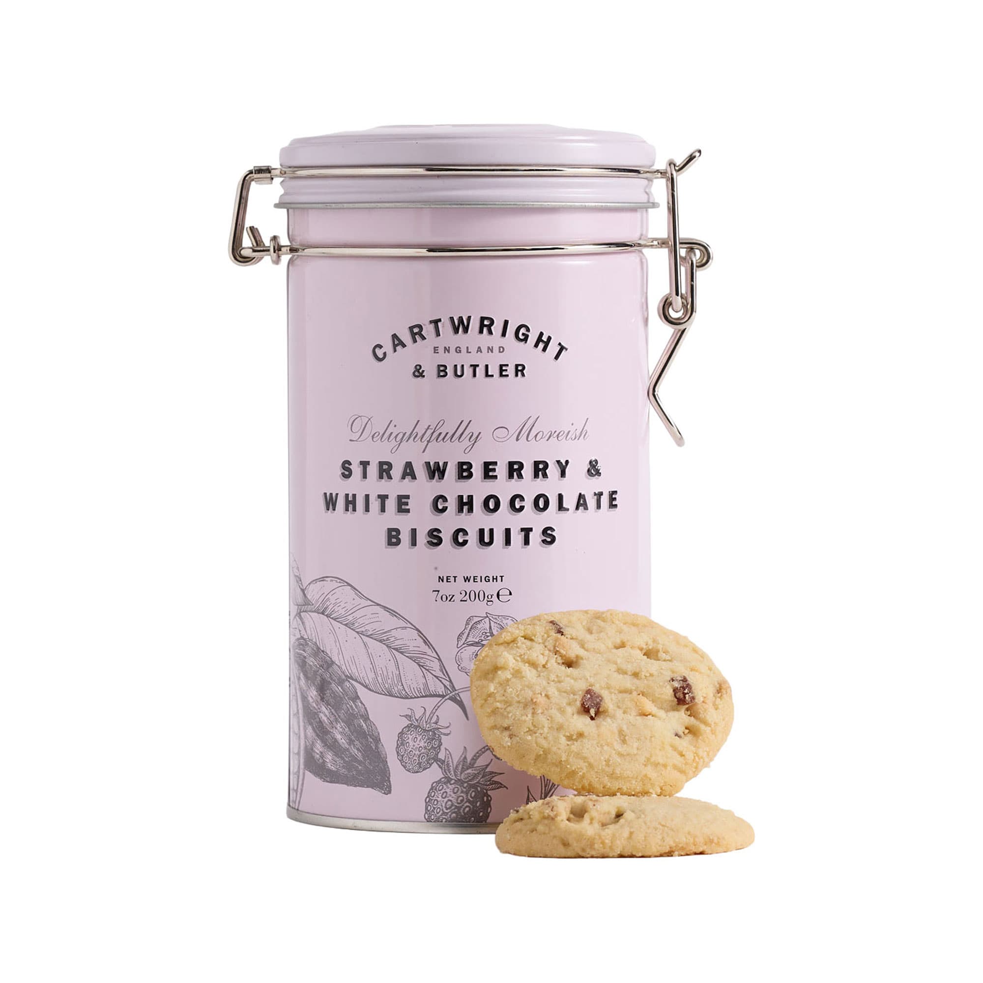 Strawberry & White Chocolate Biscuits 200g
