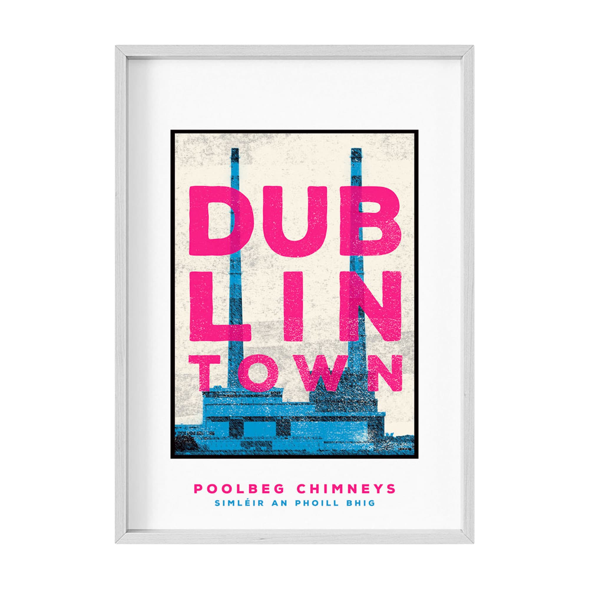 Dublin Town Poolbeg Chimneys Framed Print