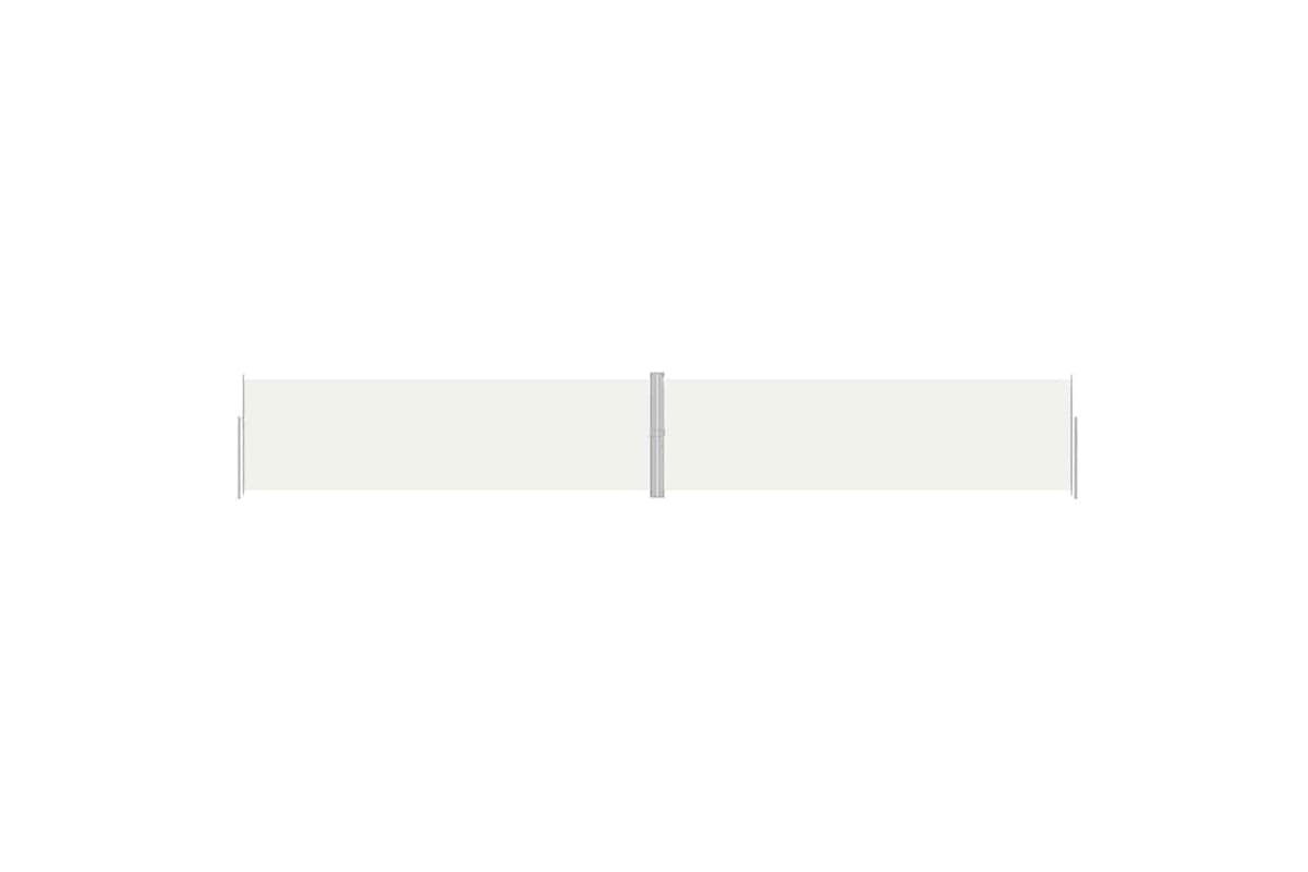 vidaXL 318073 Retractable Side Awning Cream 180x1200cm