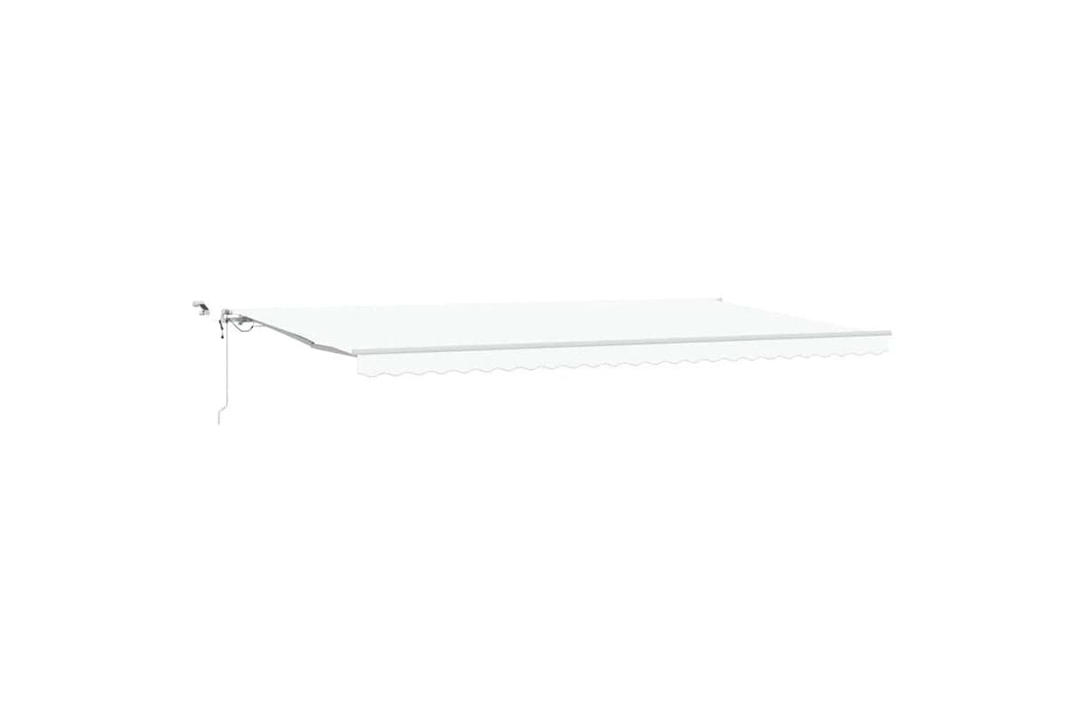 Vidaxl Retractable Awning White 600 X 350 Cm Fabric And Metal