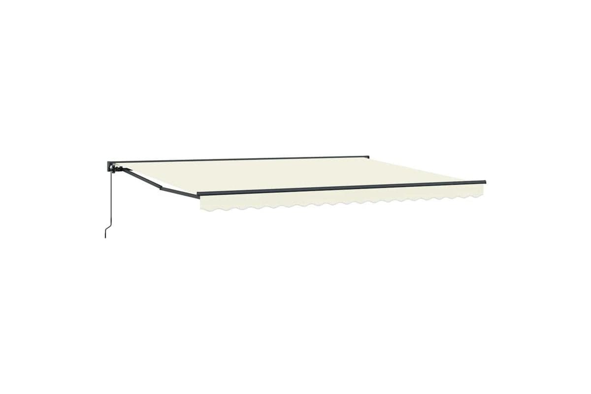 Vidaxl Retractable Awning Manual Cream 450x300 Cm Fabric