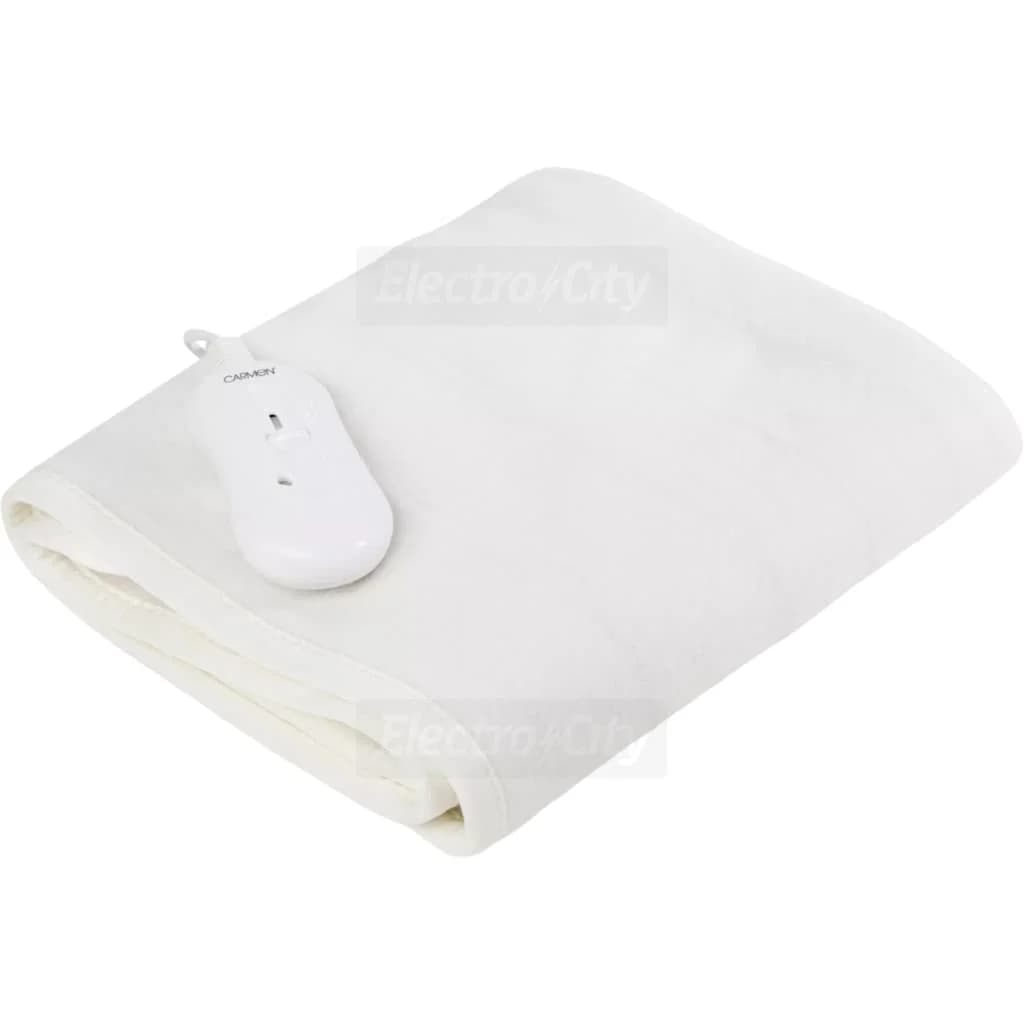 Carmen Single Heated Under Blanket with Overheat Protection | White