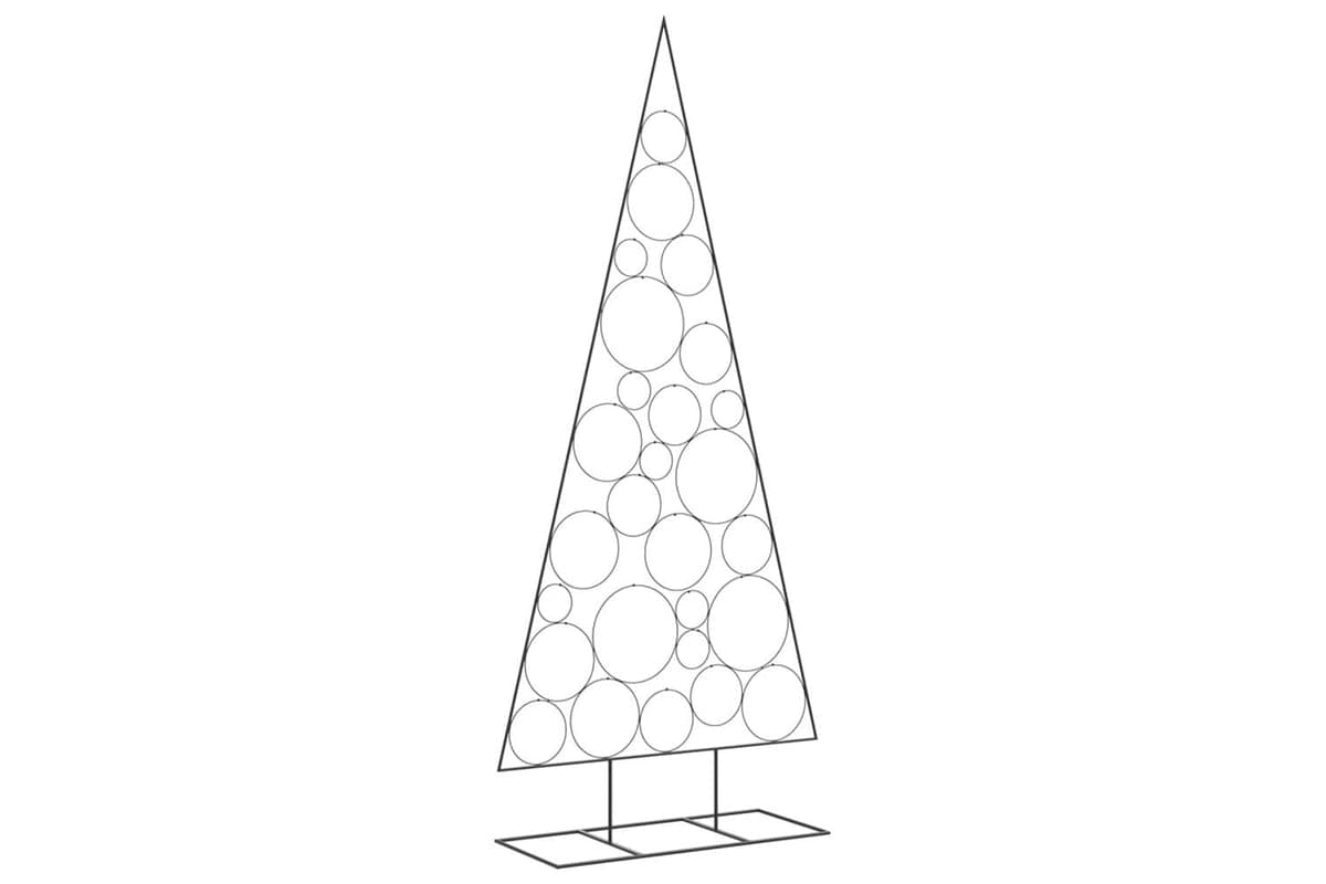 Vidaxl Metal Christmas Tree For Decoration Black 210 Cm