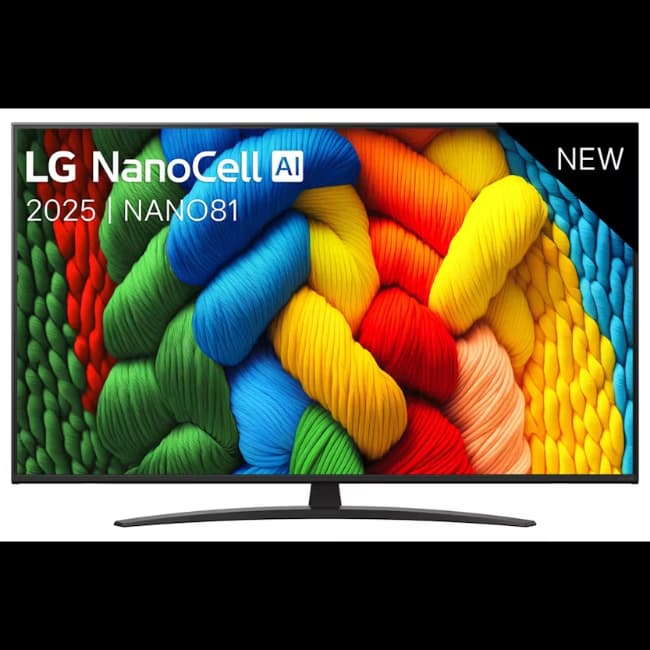 LG 50" Nanocell Ai Nano81 4k Smart TV - Black | 50NANO81A6A.AEK