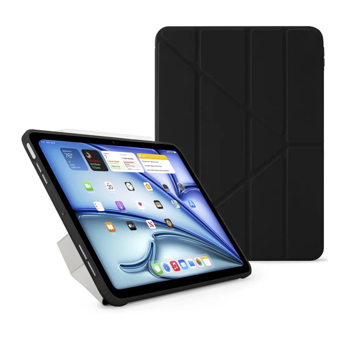 Pipetto Origami No1 Original Case for iPad Air 11" / 10.9" - Black | P052-49-AD