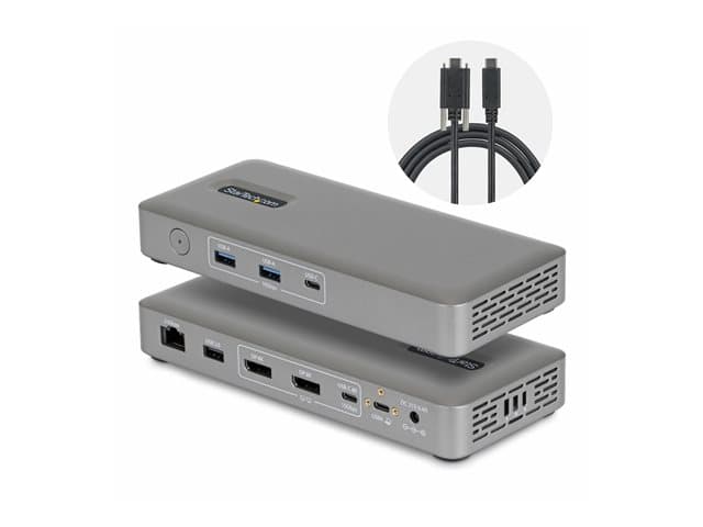 STARTECH.COM - Startech - Docking station - USB4 / Thunderbolt 4 / Thunderbolt 5 - 2 x DP - 1GbE, 2.5GbE - 100 watt - Europe, United Kingdom