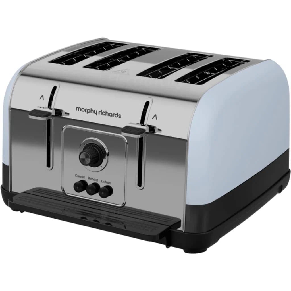 Morphy Richards Venture Retro 4 Slice Toaster | Duck Egg Blue