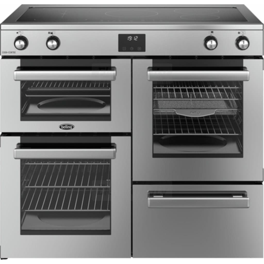 Belling Cookcentre 100cm Induction Range Cooker | Stainless Steel